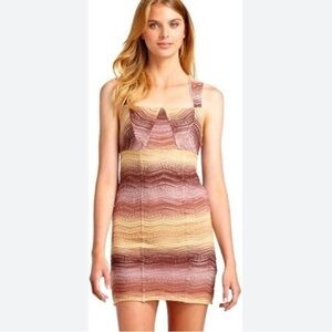 Free People All You Ever Wanted Crochet Ombre Bodycon Dress Purple size 2